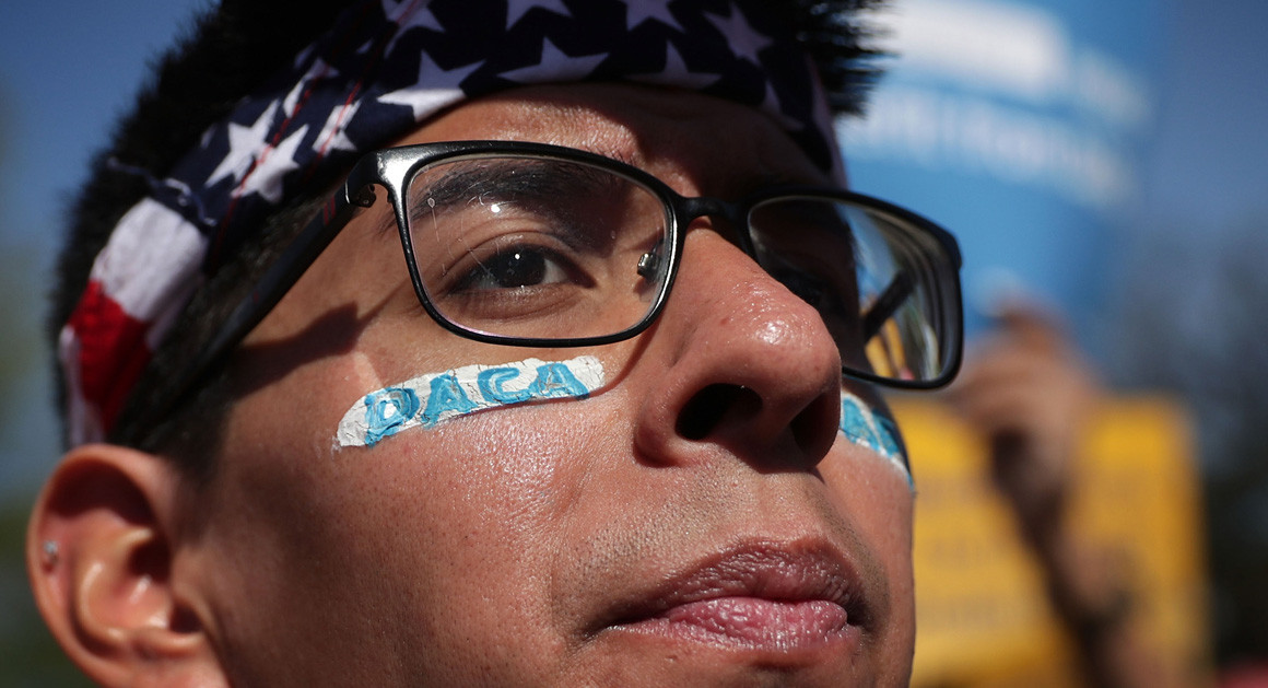 A DACA supporter is pictured. | Getty
